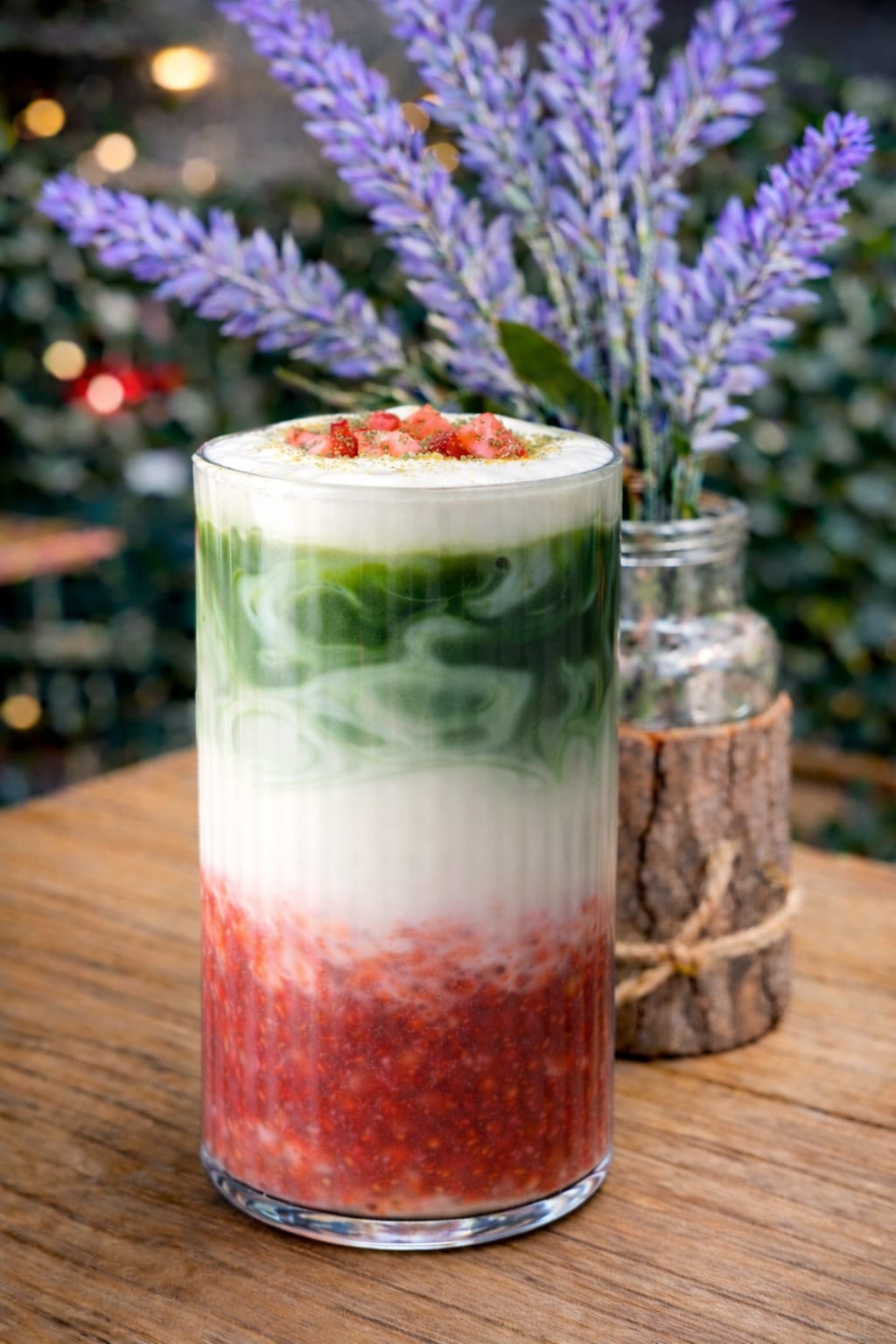 Matcha Strawberry Latte